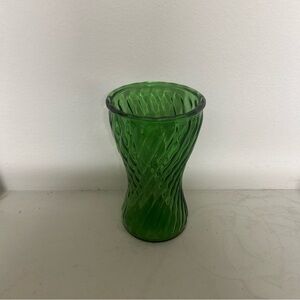 Green Glass Vase